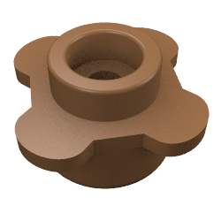 Plate Round 1 x 1 with Flower Edge [4 Petals]