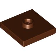Plate Special 2 x 2 with Groove and Center Stud (Jumper)