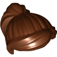 Minifig Hair Ponytail and Swept Sideways Fringe