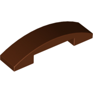 Slope Curved 4 x 1 Double No Studs