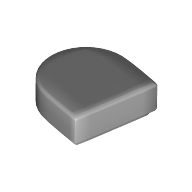 Tile Round 1 x 1 Half Circle