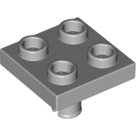 Plate 2 x 2 with Pin on Bottom
