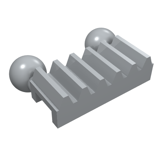 Technic Gear Rack 1 x 2 with Ball Joints