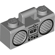 Equipment Radio / Boom Box with Handle and Black Trim Print