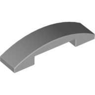 Slope Curved 4 x 1 Double No Studs