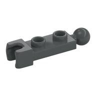 Plate Special 1 x 2 with 5.9mm Towball Socket and Towball