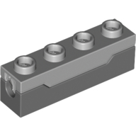 Brick Special - Spring Shooter 1 x 4 with Light Bluish Gray Top