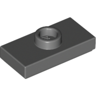 Plate Special 1 x 2 with 1 Stud with Groove and Inside Stud Holder (Jumper)