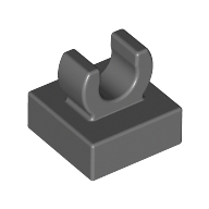 Tile Special 1 x 1 with Clip with Rounded Edges