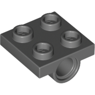 Plate Special 2 x 2 with 1 Pin Hole [Split Underside Ribs]