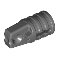 Hinge Cylinder 1 x 2 Locking with 1 Finger and Axle Hole On Ends