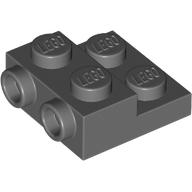 Plate Special 2 x 2 x 2/3 with Two Studs On Side and Two Raised - Updated Version