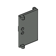 Door 1 x 2 x 3 with Vertical Handle