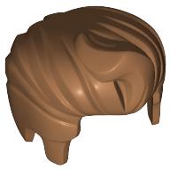 Minifig Hair Swept Back with Forelock