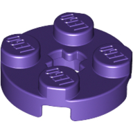 Plate Round 2 x 2 with Axle Hole Type 1 (+ Opening)