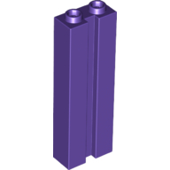 Brick Special 1 x 2 x 5 with Groove