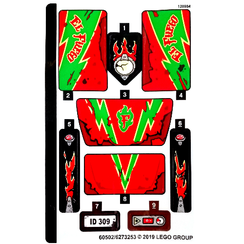 Sticker Sheet for Set 70421-1